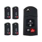 Car Key Fob Remote Replacement for 2009-2013 Mazda 6 Flip BGBX1T478SKE12501 KR-M4SA